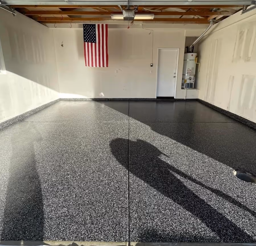 Garage Flooring With USA Flag