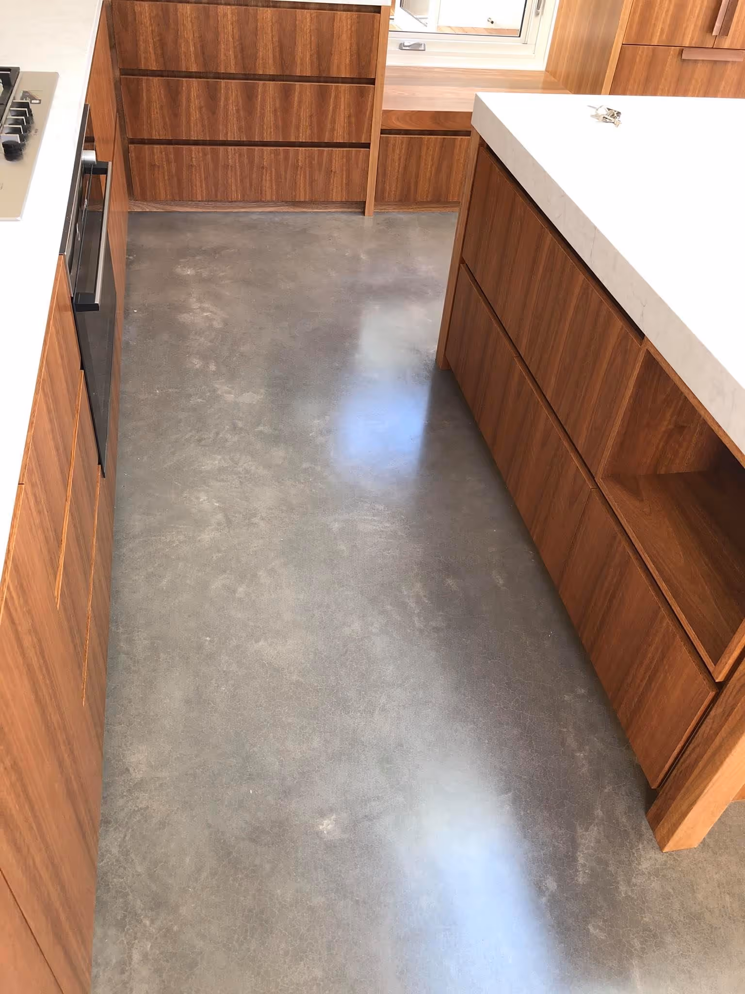 Concrete Polishing Inside Home