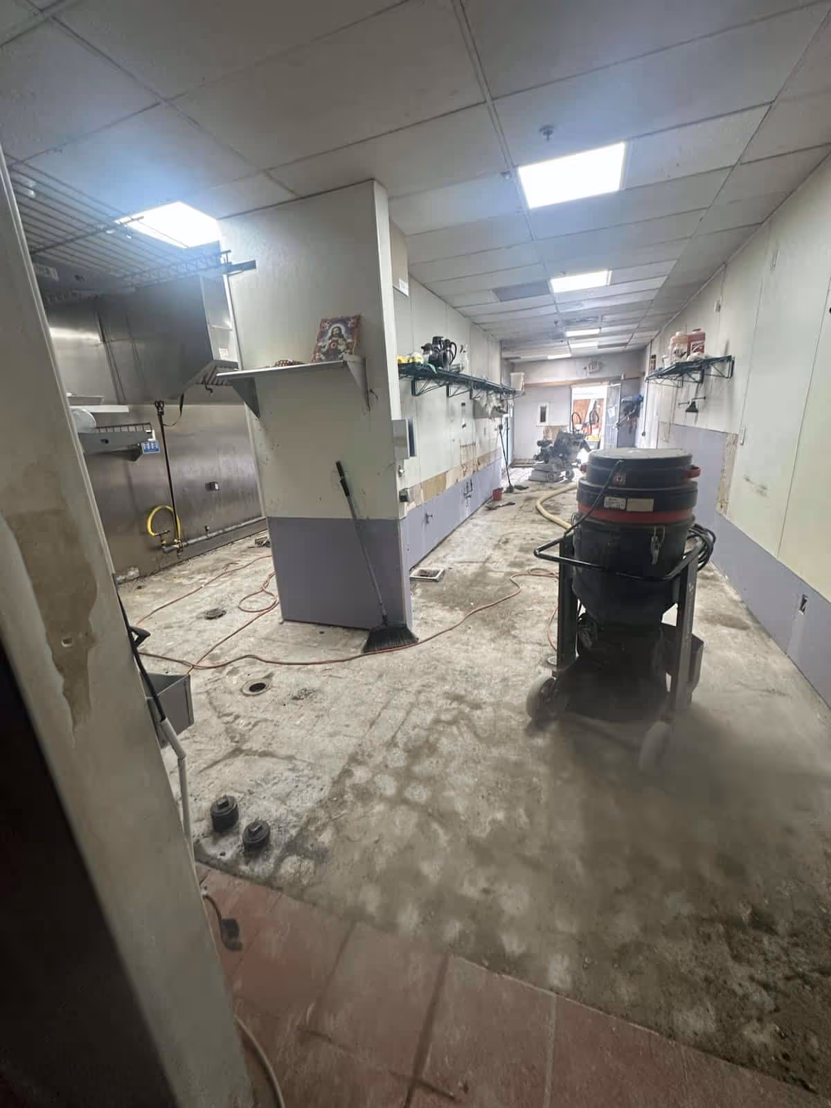 Commercial Kitchen Floor Prep