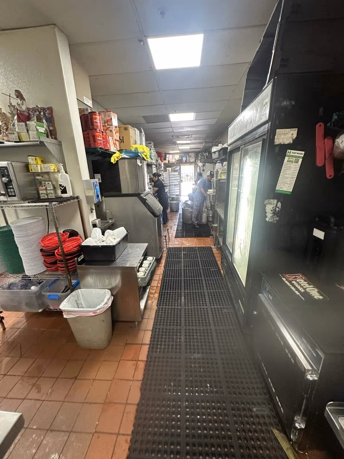 Commercial Kitchen Before Epoxy