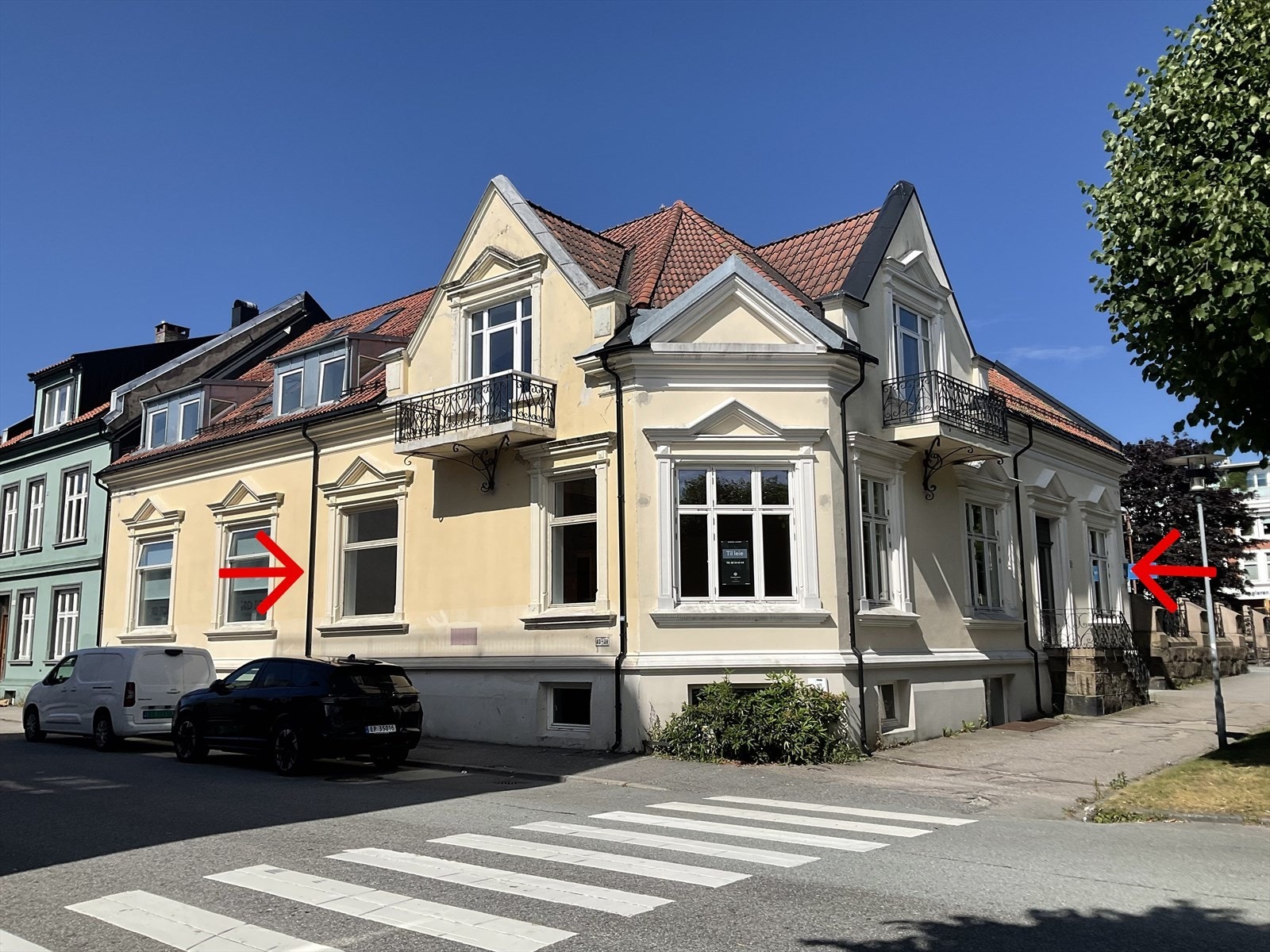 Lokaler til leie i ærverdig byvilla på sentralt hjørne av Kvadraturen | ca 200 kvm