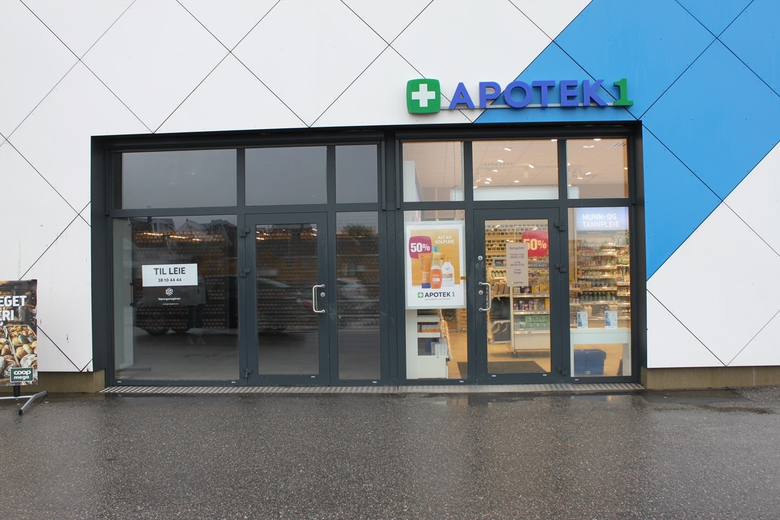 70 kvm butikklokale ved Coop Mega, Trekanten senter - god eksponering