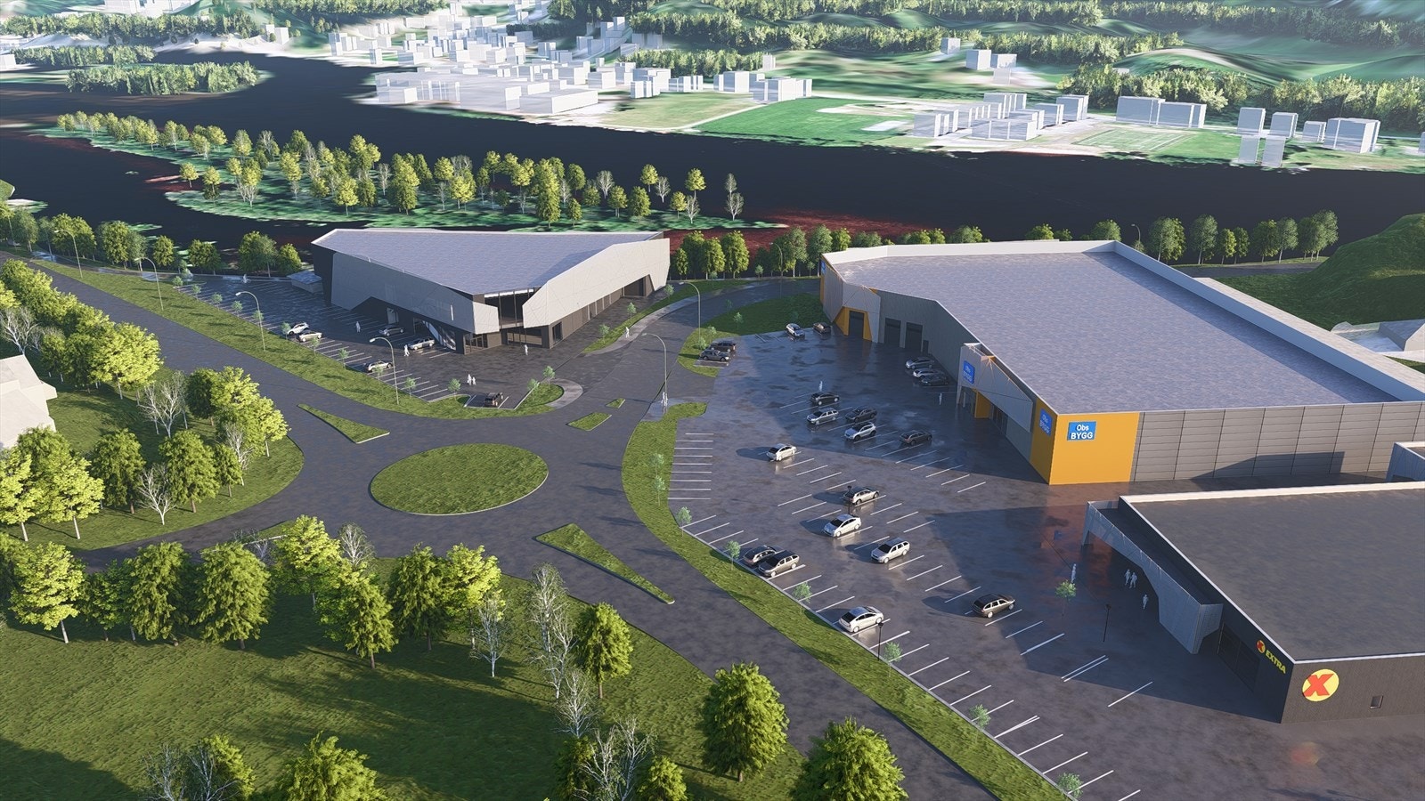 Storhandelsbygg med unik beliggenhet ved E39/Mandal