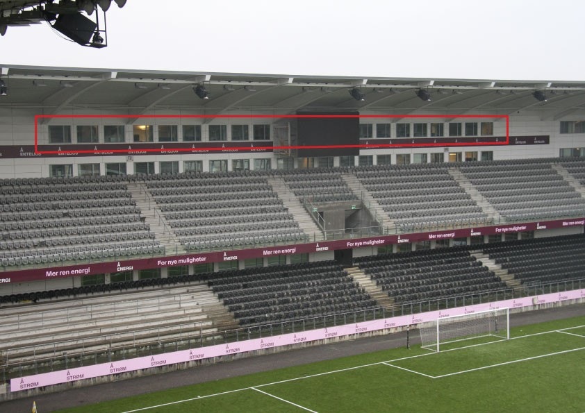 1060 m2 BTA kontor til leie på Sør Arena | Kontorlokalene kan deles i 3 soner