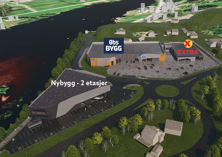 Storhandelsbygg med unik beliggenhet ved E39/Mandal