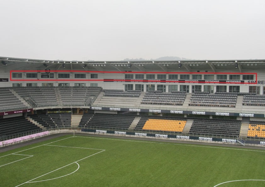 1060 m2 BTA kontor til leie på Sør Arena | Kontorlokalene kan deles i 3 soner