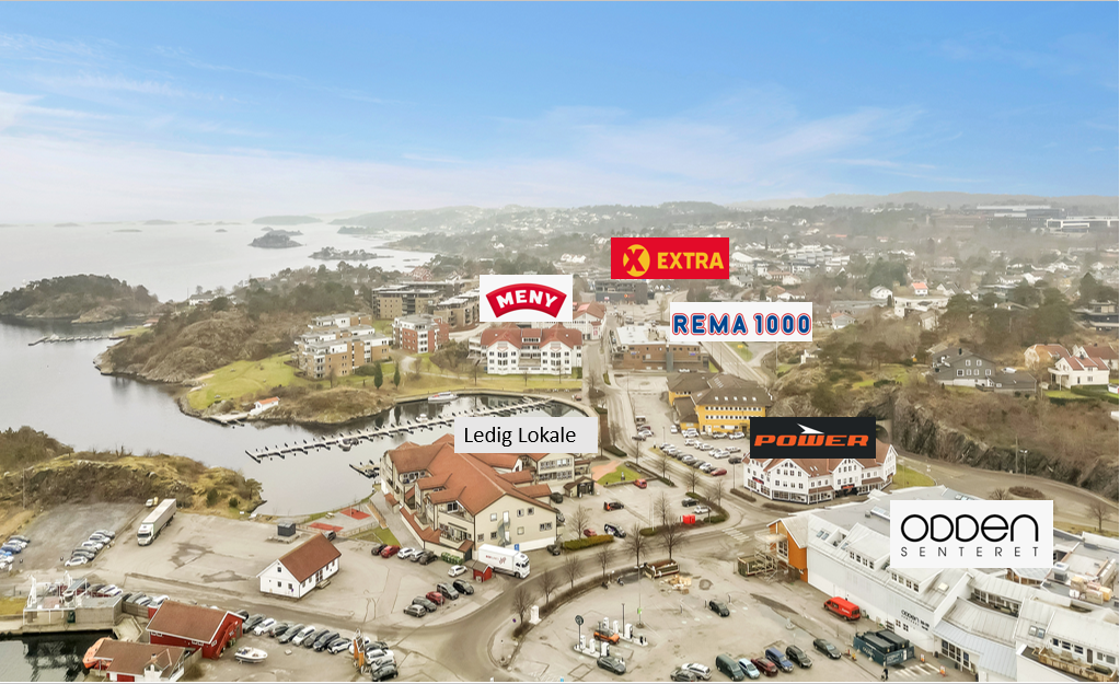 Attraktivt butikklokale på 378 m2 på Odden/ Gundersholmen (bak Odden-senteret)