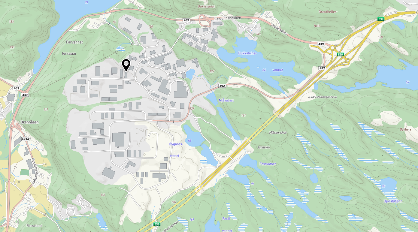 Lagerarealer på 416 kvm BTA med asfaltert uteareal - Mjåvann
