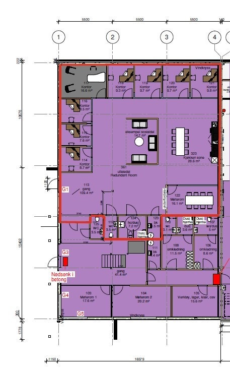 Nyoppførte kontorarealer på 250 m2 BTA for leie