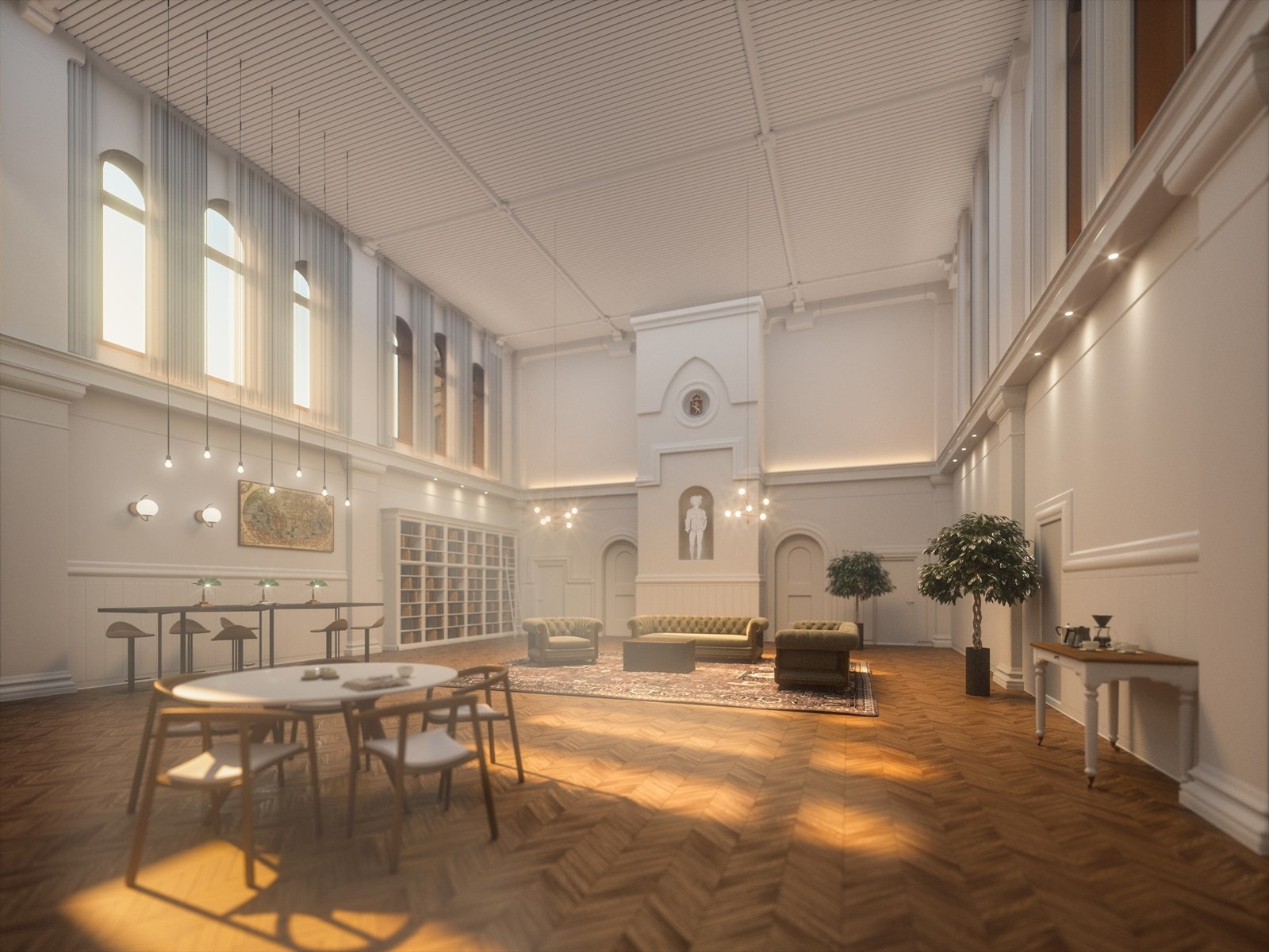 Historisk bygg med utallige muligheter - kontor, møteområder og bevertning. Potensiale for hub!
