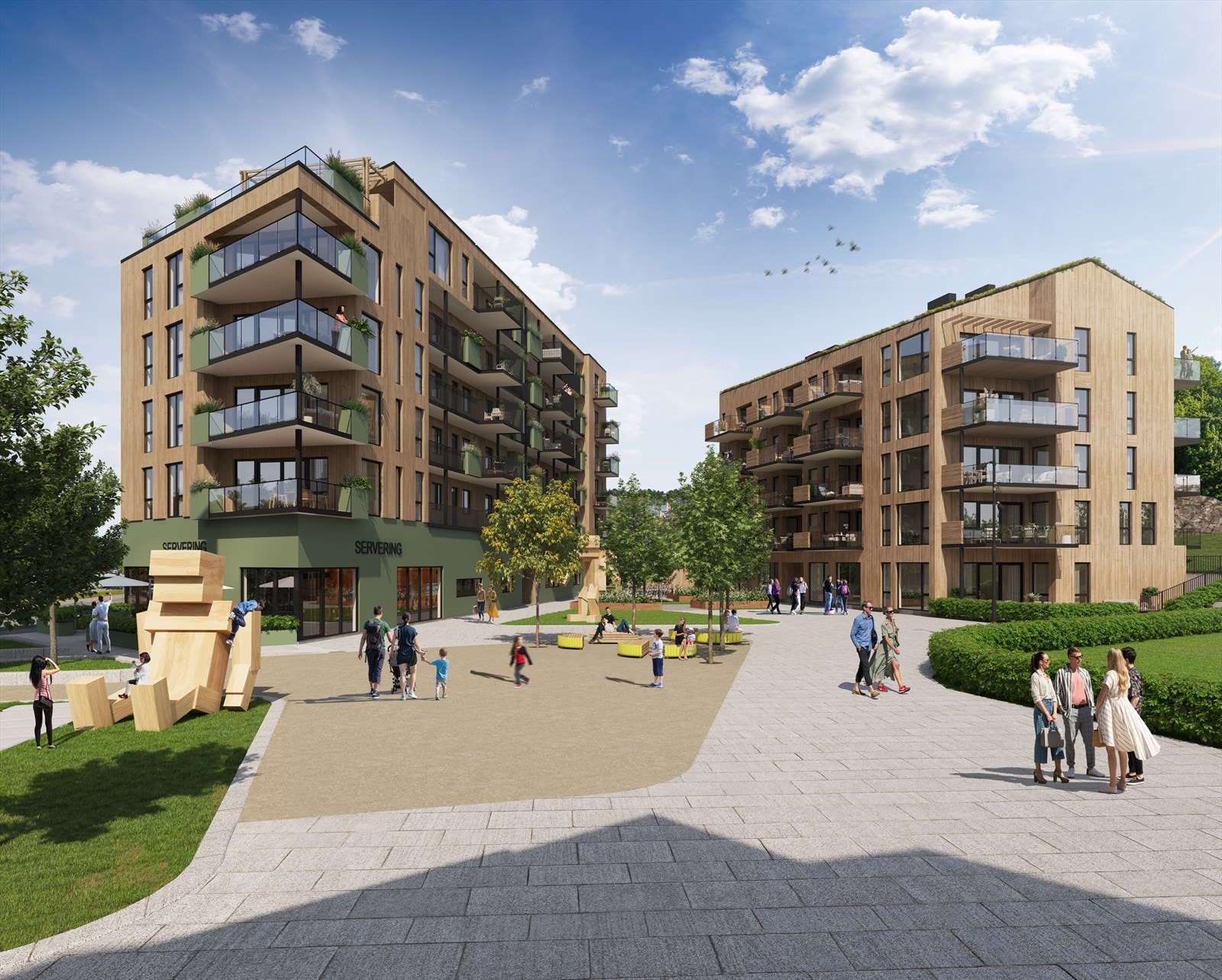 Vågsbygd Torv - nye moderne næringslokaler!