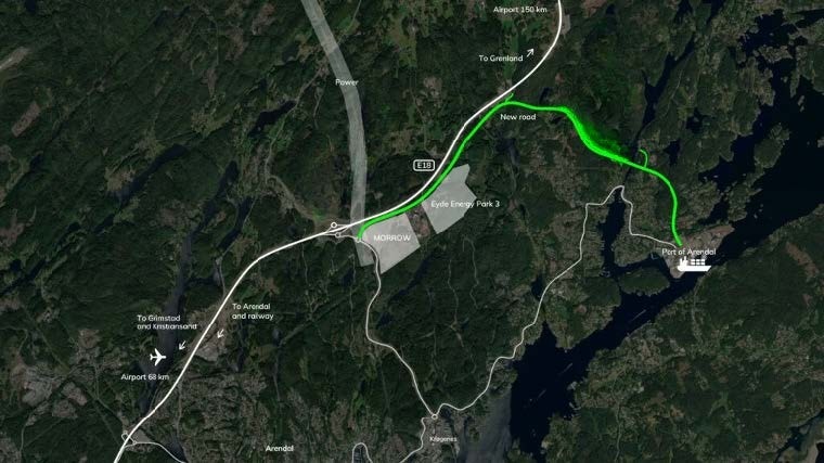 Strategisk knutepunkt for sjøbasert industri og logistikk - ved Arendal havn, Eydehavn