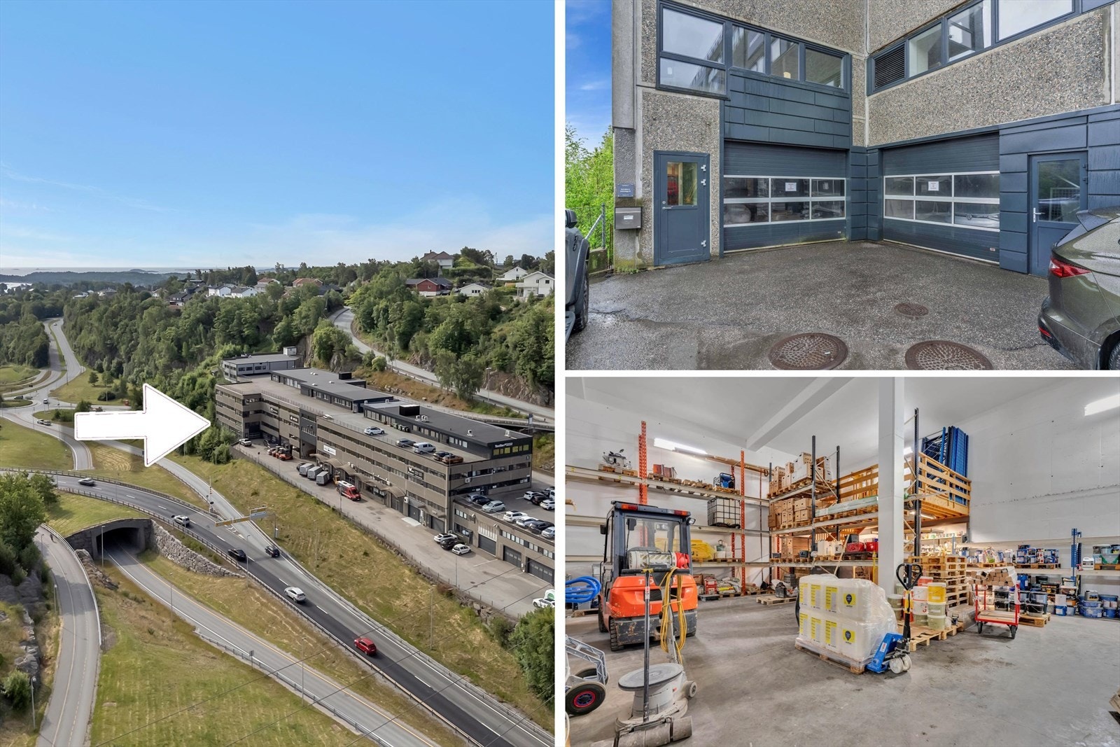 Kombinasjonseiendom med kontor og lager. 2 seksjoner, selges samlet eller hver for seg.