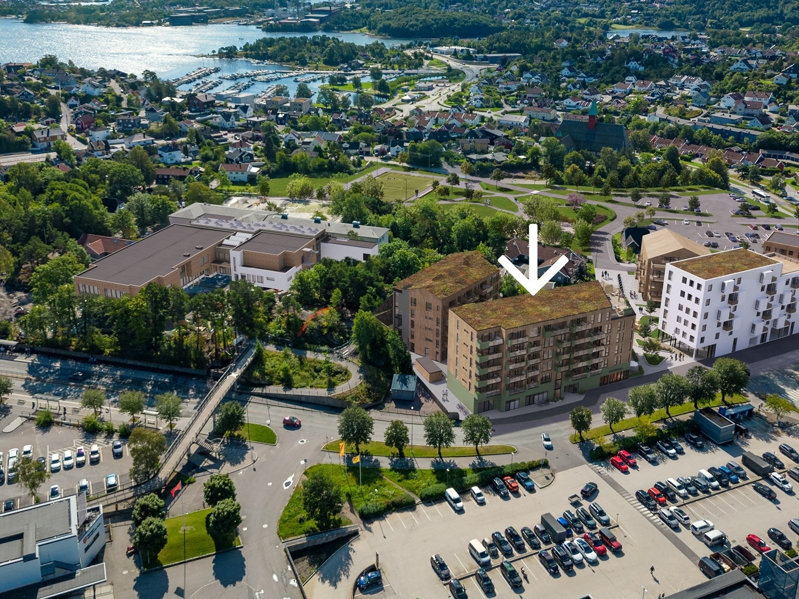 Vågsbygd Torv - nye moderne næringslokaler!