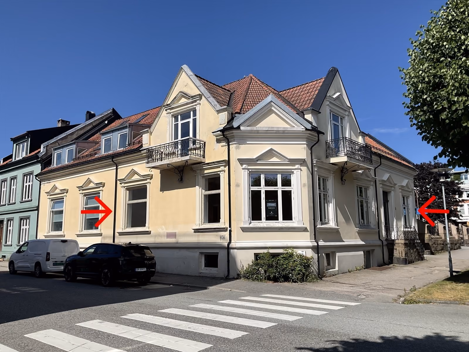 Lokaler til leie i ærverdig byvilla på sentralt hjørne av Kvadraturen | ca 200 kvm