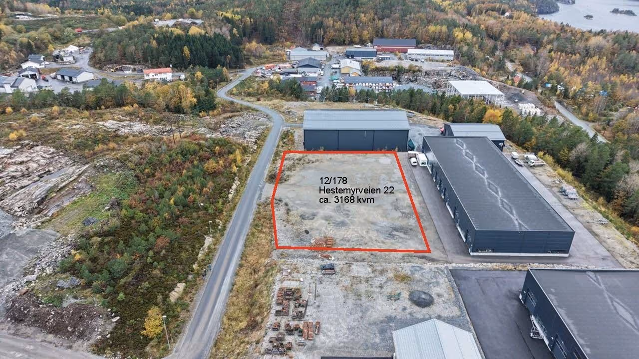 Utviklingsklar næringstomt på Hestemyr i attraktivt næringsområde