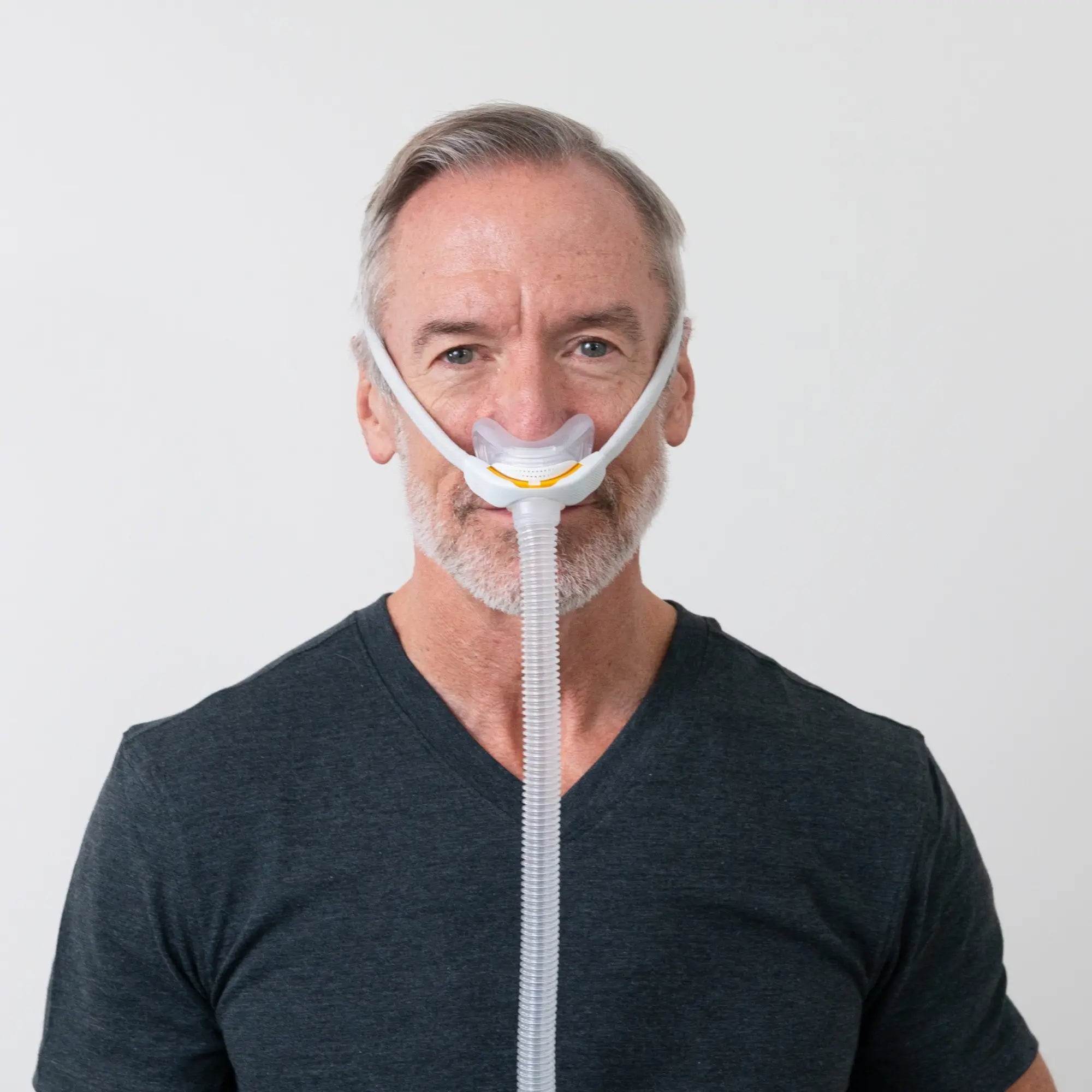 Man wearing the Fisher & Paykel Solo Nasal