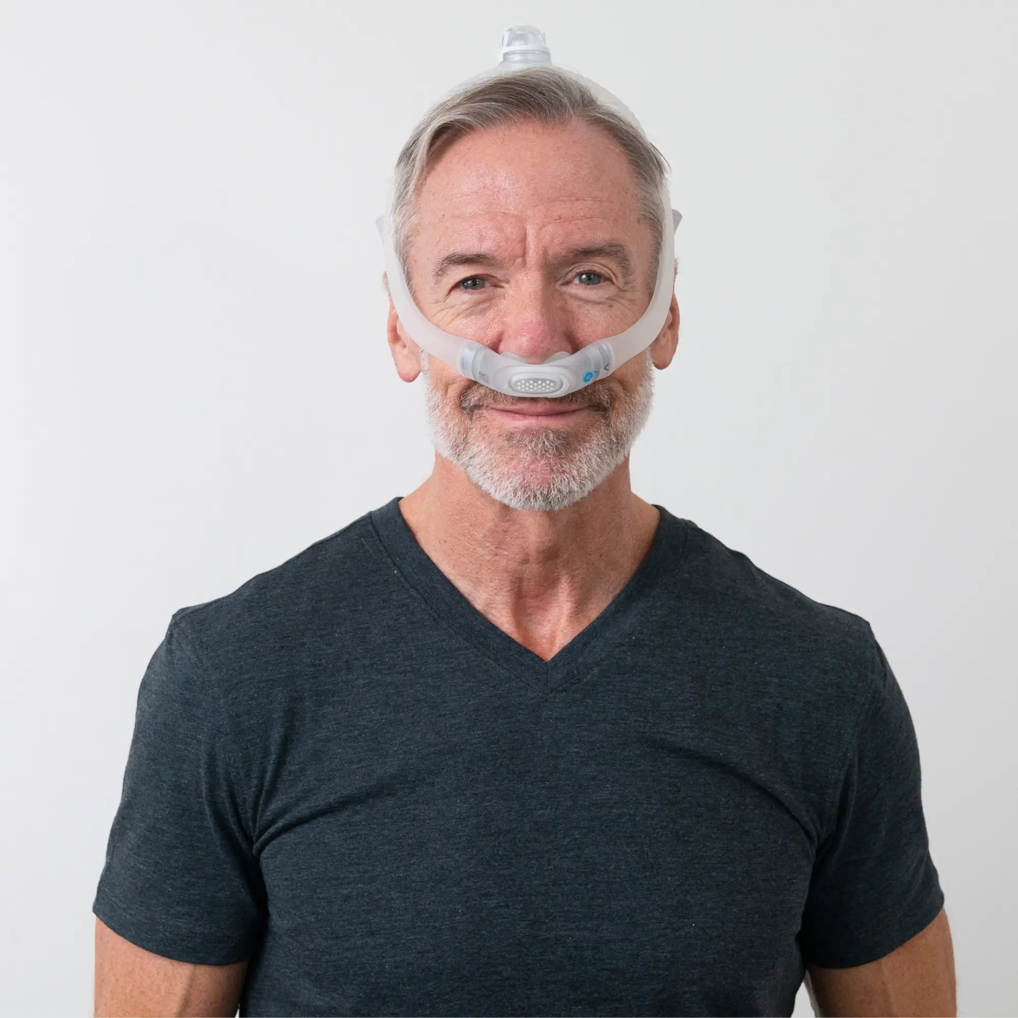 Man wearing the ResMed AirFit P30i