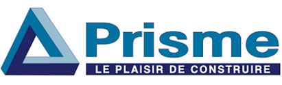 Logo de Prisme avec le slogan « Le plaisir de construire »