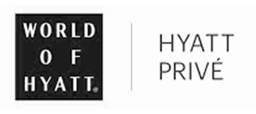 World of Hyatt and Hyatt Privé logos separated by a vertical line.