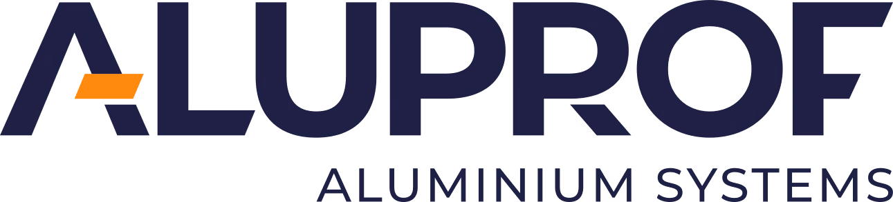 Logo ALUPROF s nápisem Aluminium Systems.