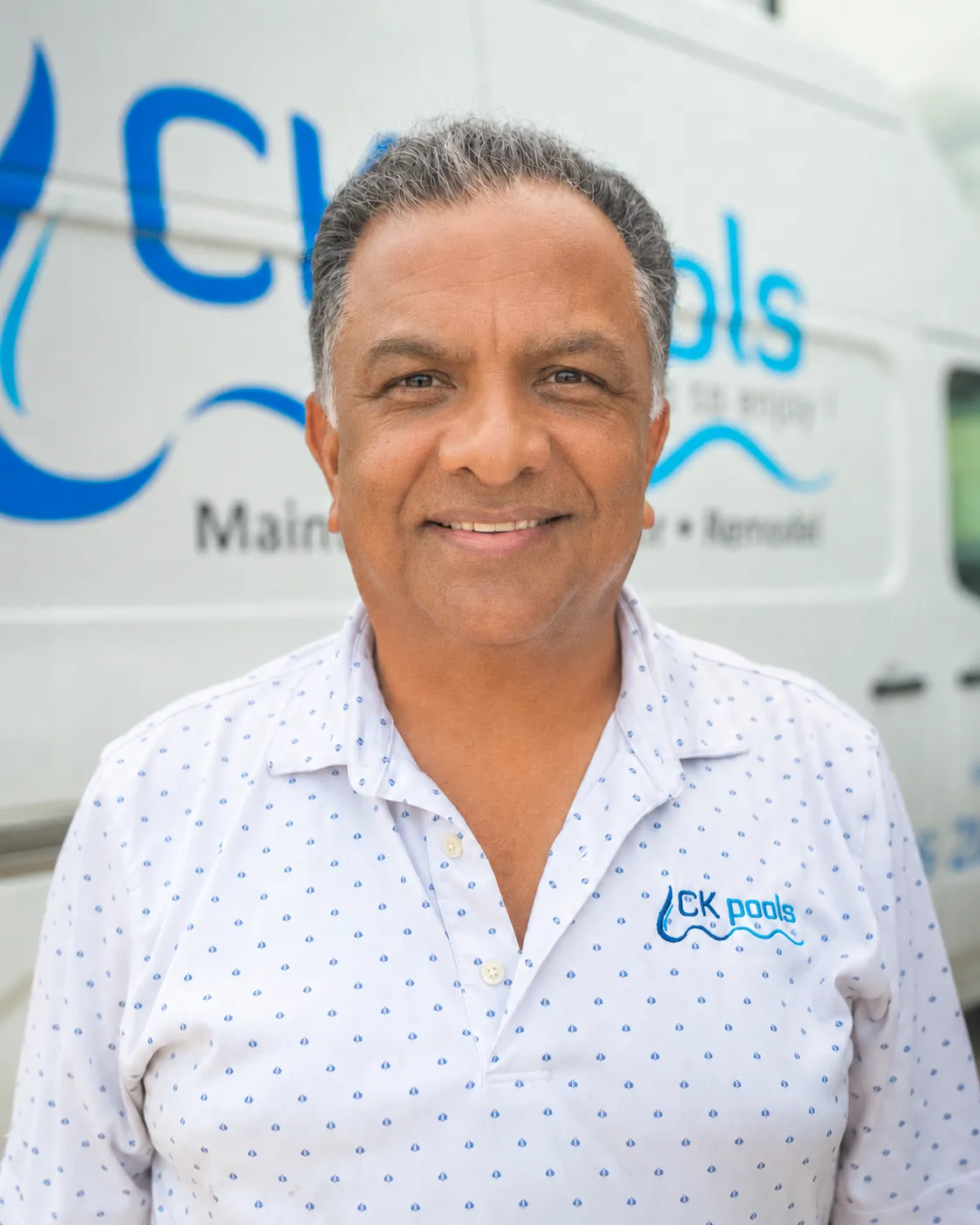 Sean Nankani, CEO of CK Pools pool service company