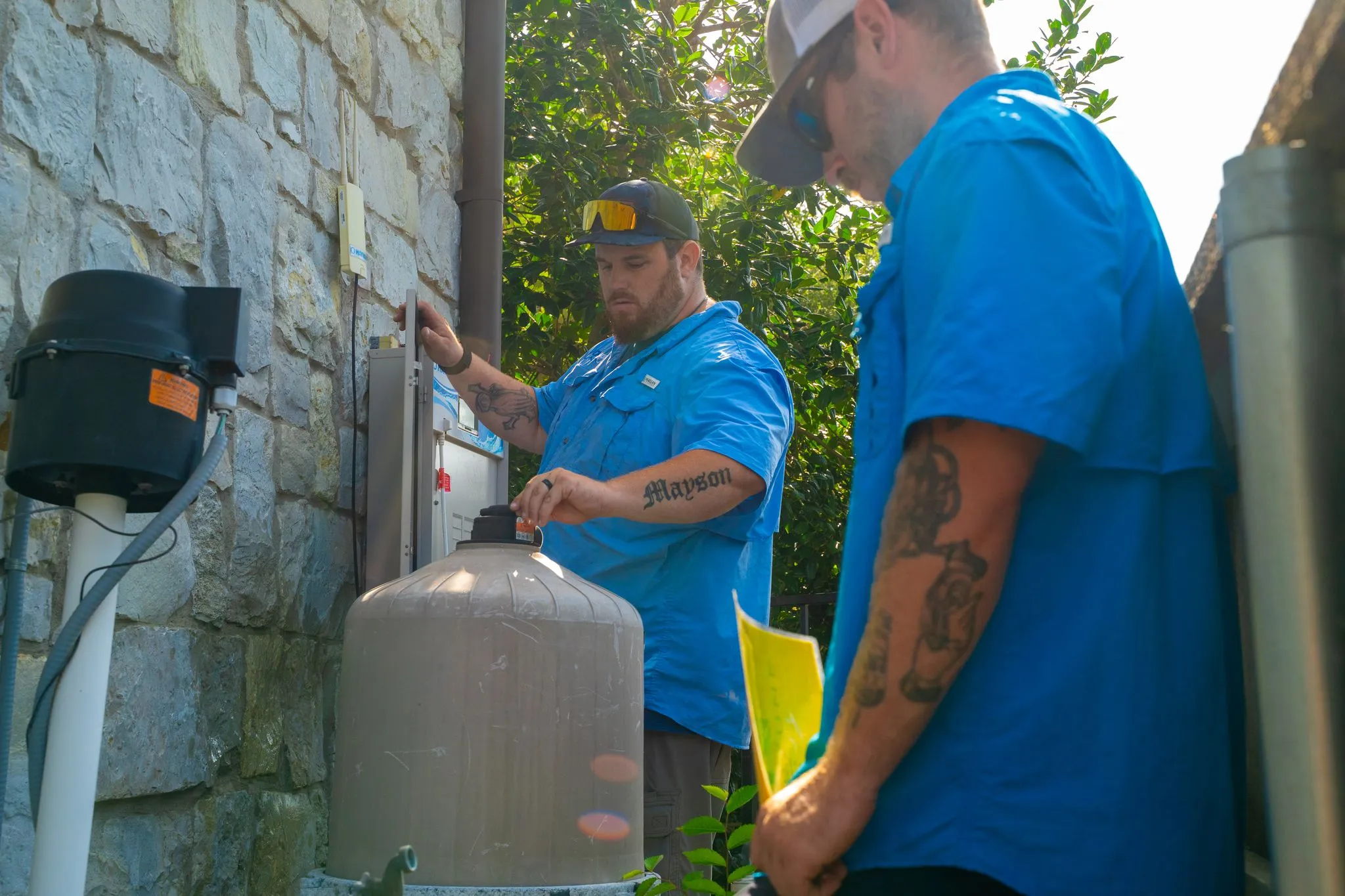 Pool equipment repair on a faulty pool pump and filter by CK Pools