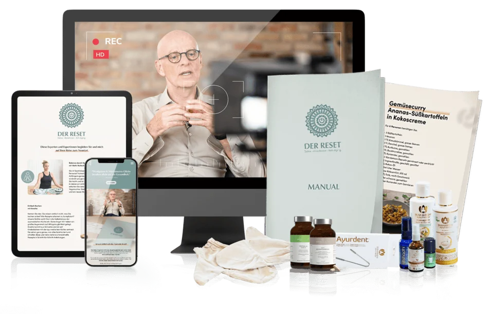 RESET-Paket mit Manual, Produkten und Mitgliederbereich