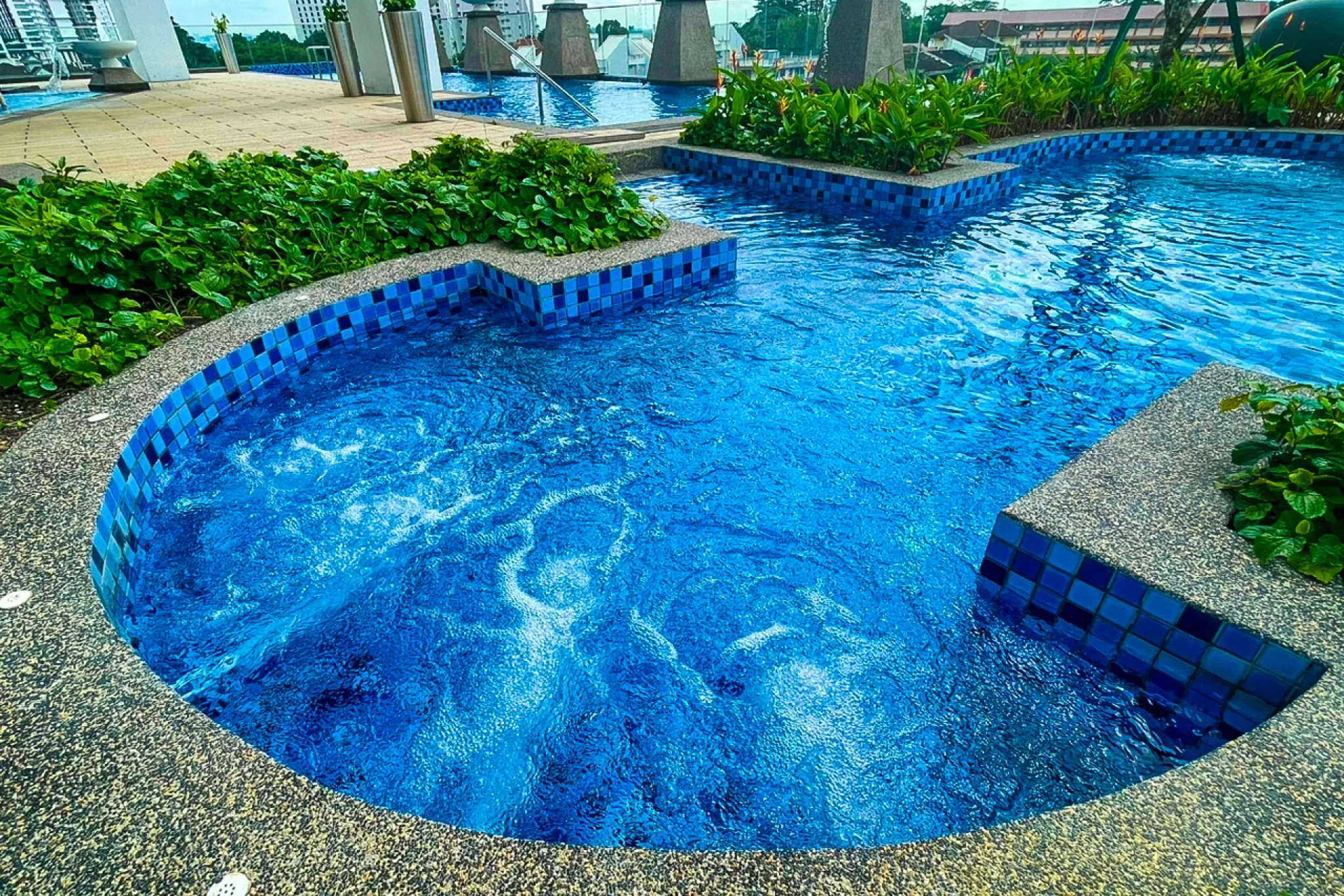 Jacuzzi facility at The Straits Suites & Residences