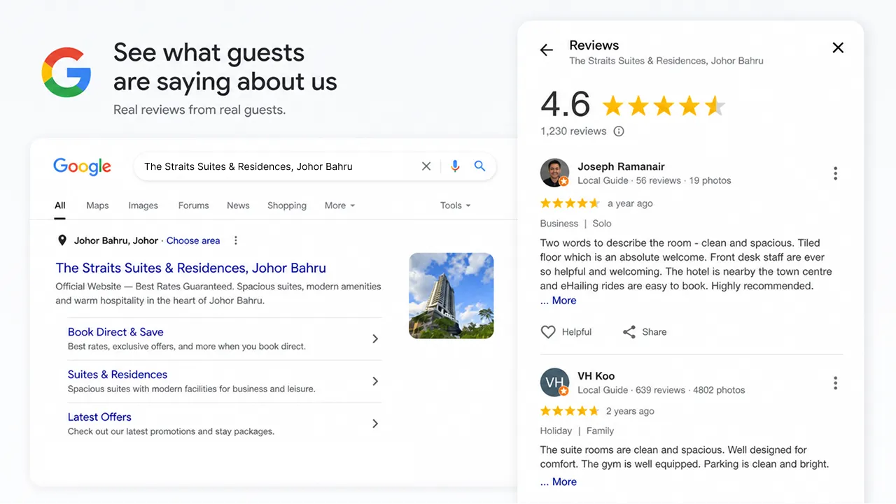 Google Reviews for The Straits Suites & Residences Johor Bahru