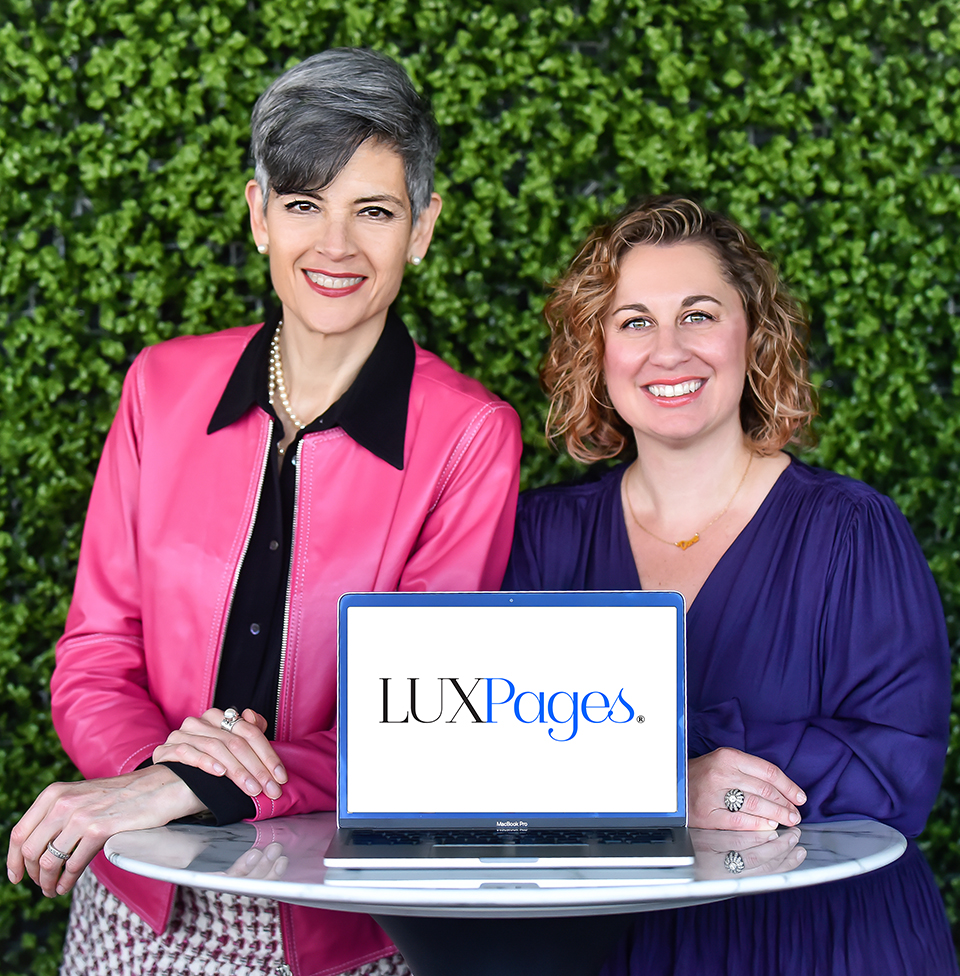 Alicia Diez and Dora Karanikas, co-founders of LUXPages
