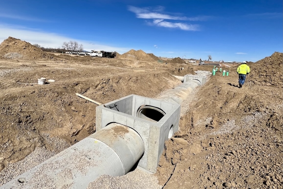 Parkdale Filing 3 residential subdivision construction, 162 single family home lots, Erie Colorado