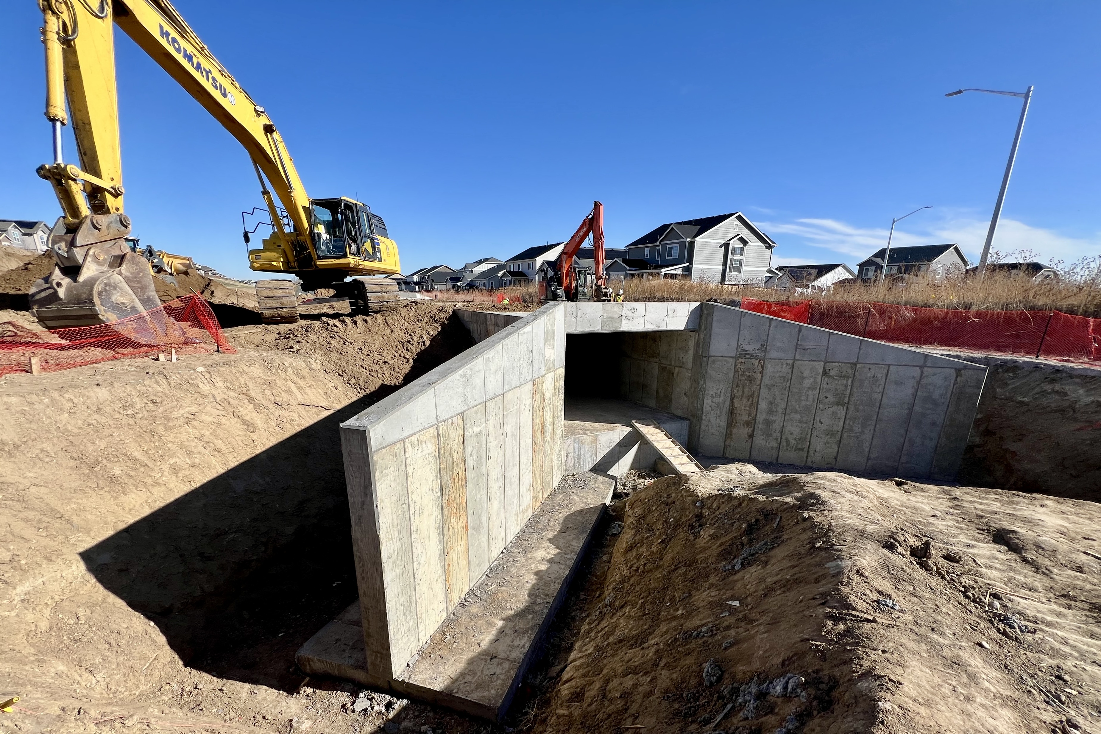 Waterline and box culvert installation at FRICO Ditch Speer Canal Crossing, Brighton Colorado