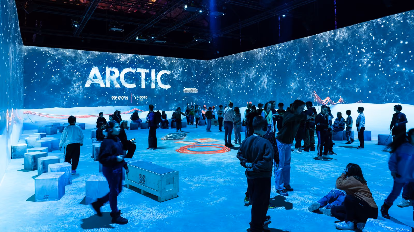 Interactive exhibition stations about Arctic and Antarctic research