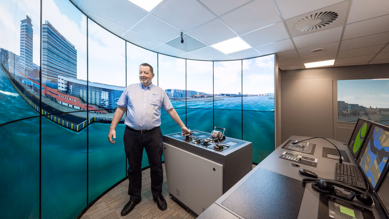 CSMART training facility with full-scale mission bridge systems