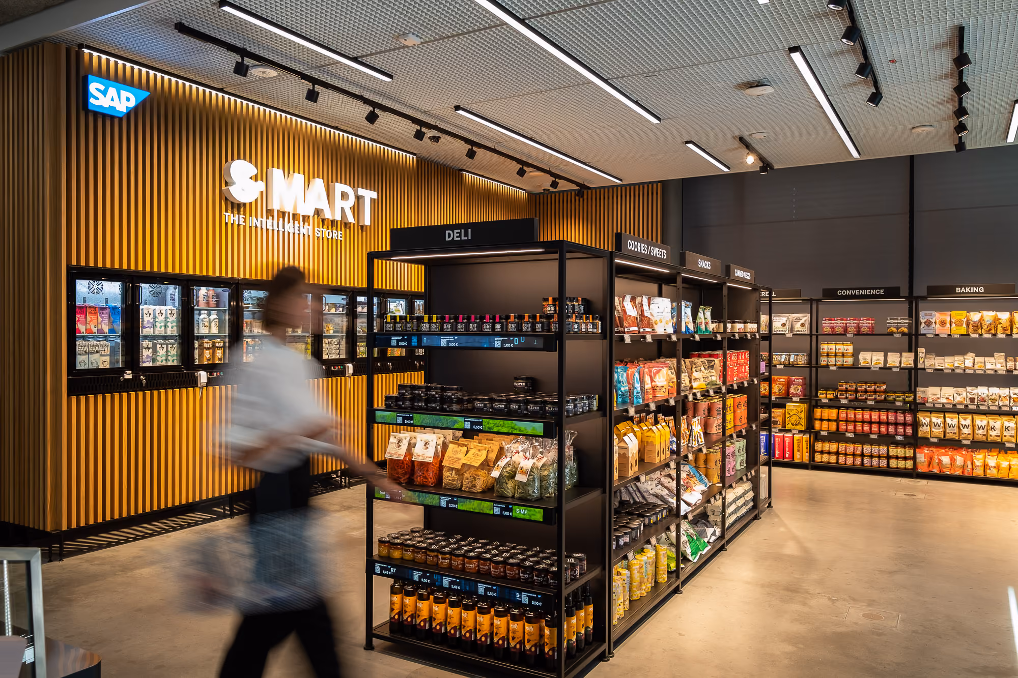 Interactive pod walking visitors through industry-shaping SAP themes