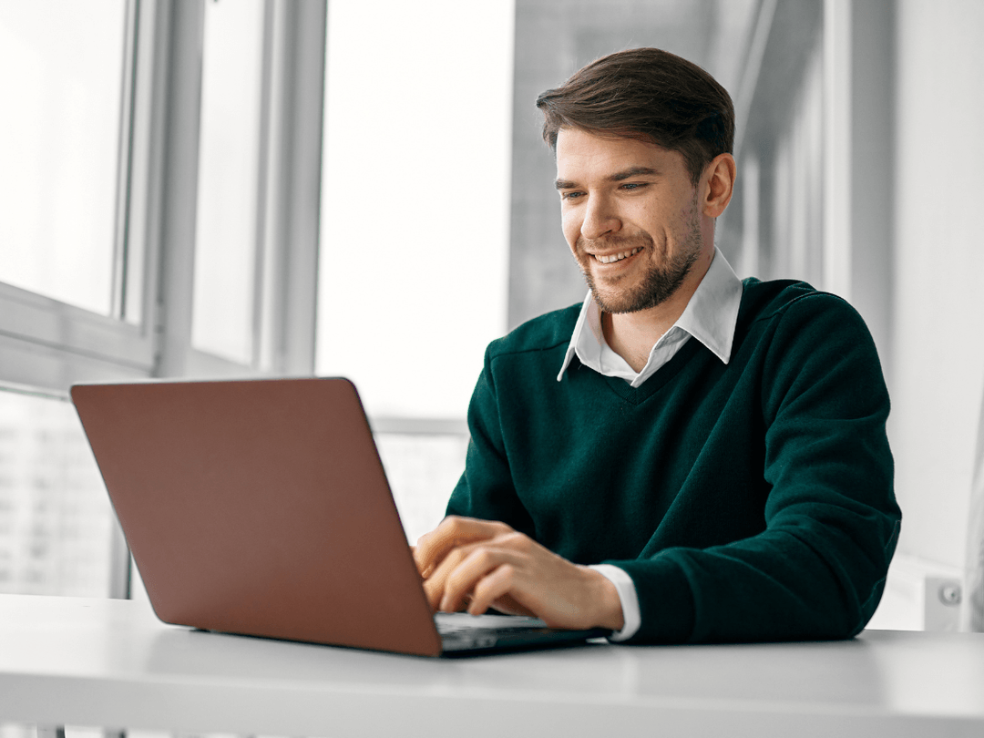 work on computer