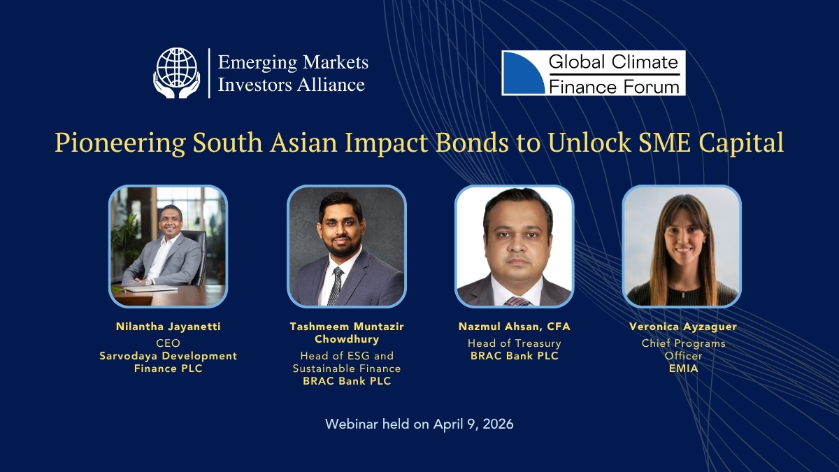 Event Recap for Pioneering South Asian Impact Bonds to Unlock SME Capital