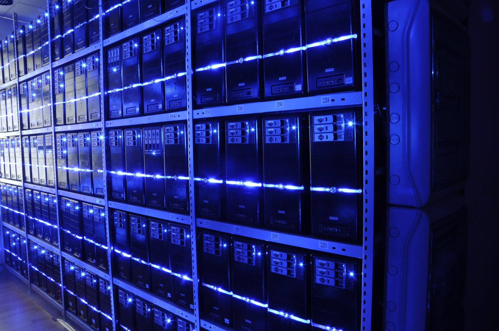 Data center server racks