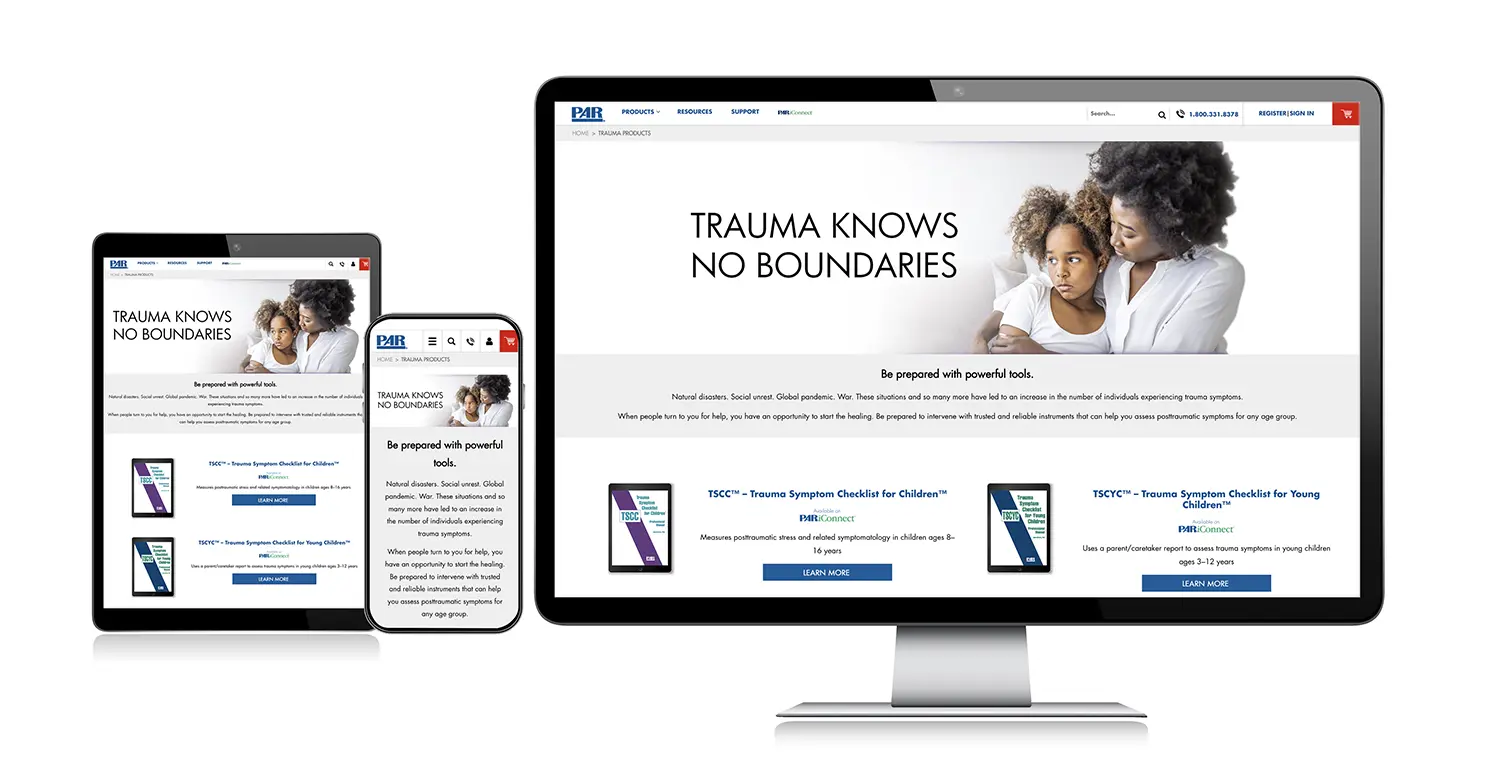 PAR, Inc. Trauma Page Design (2023)