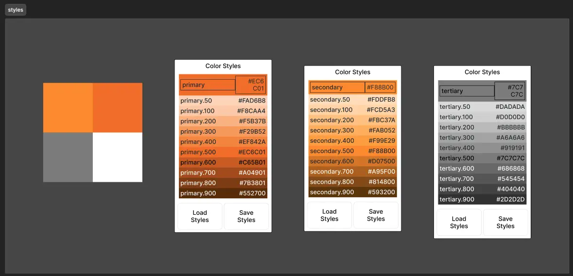 Project Orange Bird CSS/Color Palette