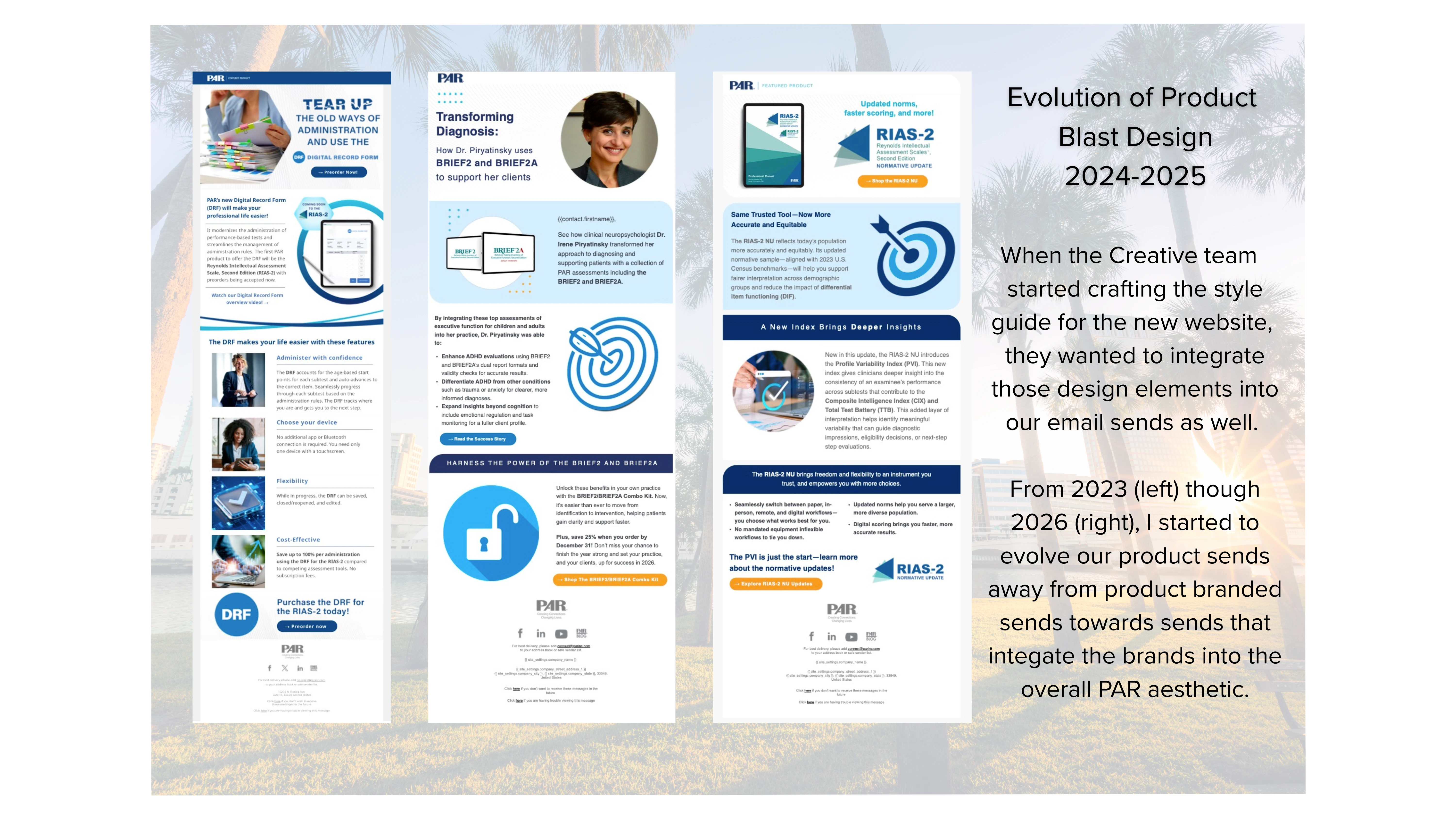 Evolution of Product Email Campaign Designs