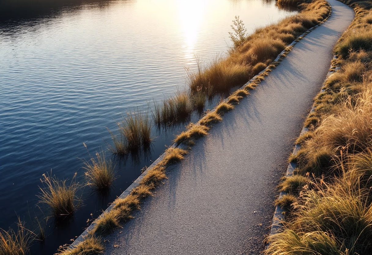 [background image] landscape with a bike trail (for a bicycle shop)