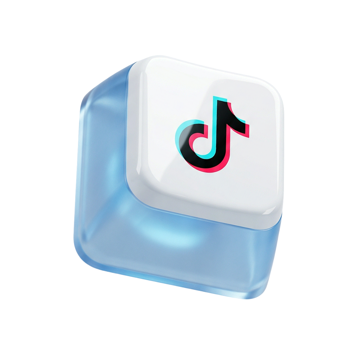 зображення кнопки з клавіатури, з логотипом tik-tok