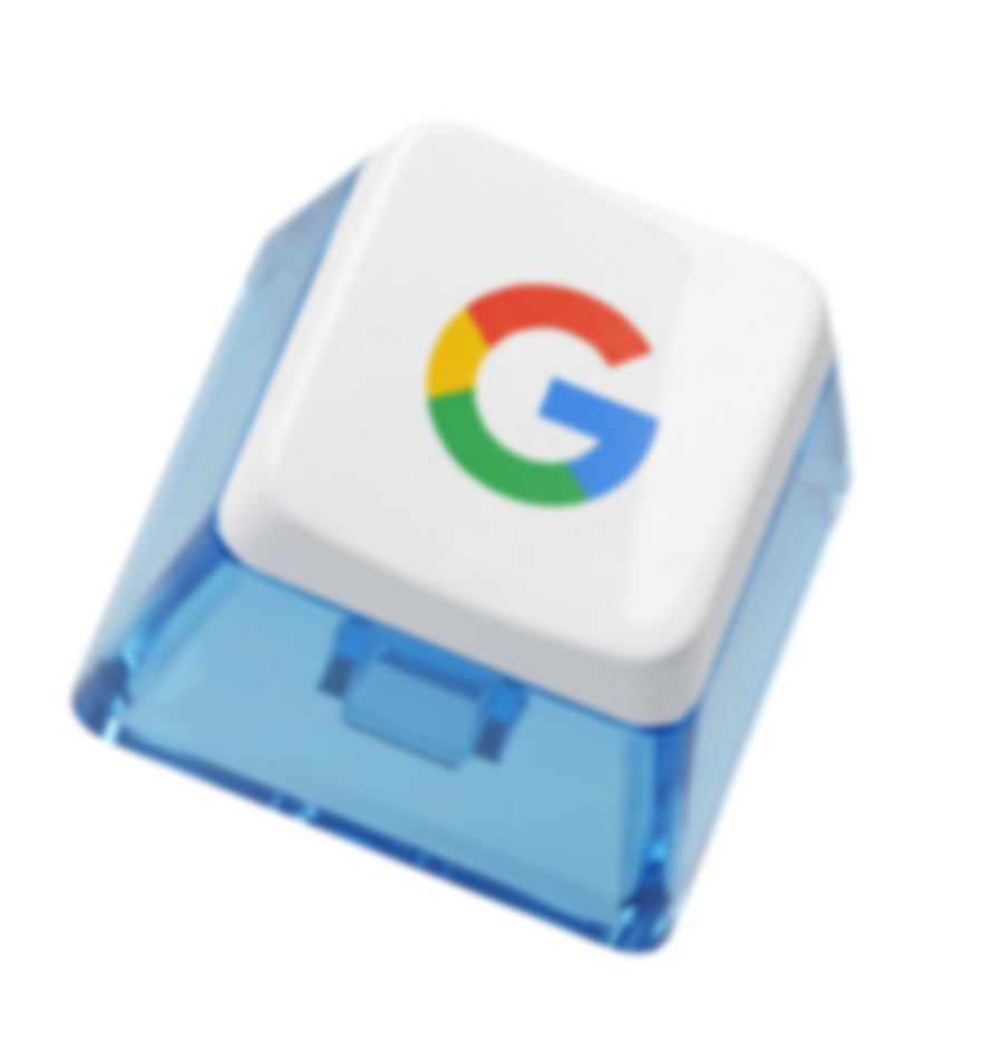 зображення кнопки з клавіатури, з логотипом google