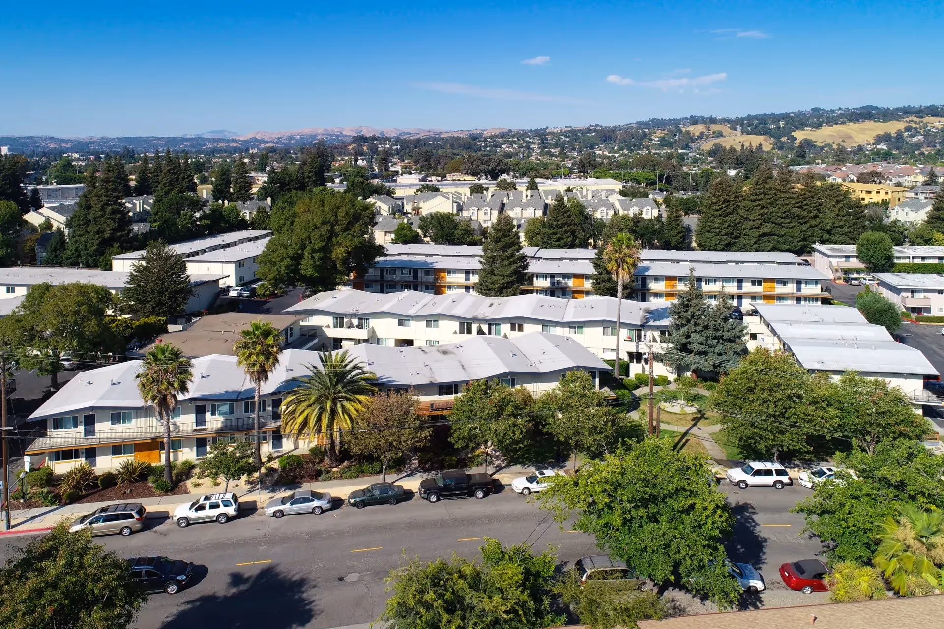 Aerial view of property