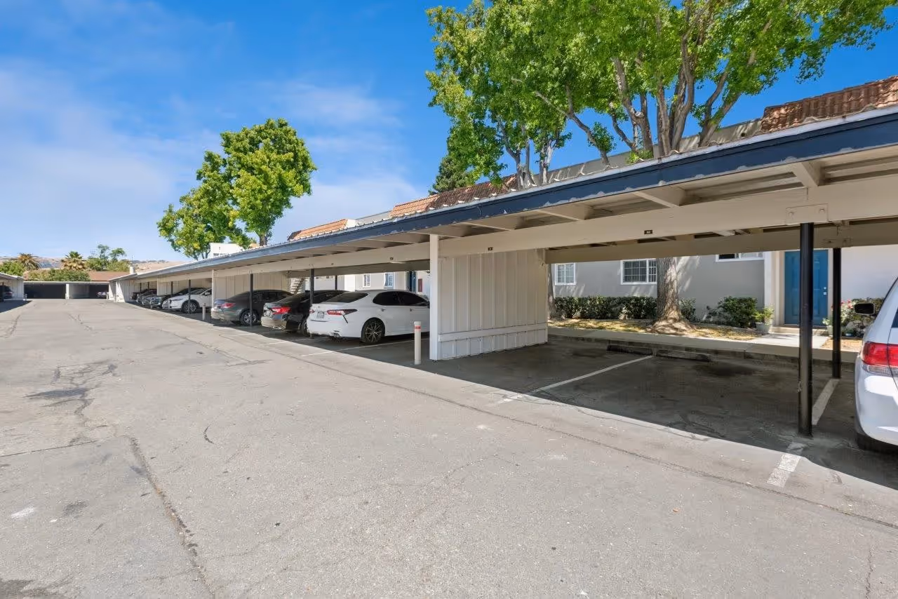 Covered parking area