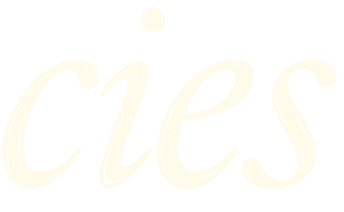 Partial stylized text showing lowercase letters 'c', 'i', 'e', and 's' in a light cream color on a transparent background.