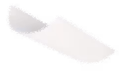Chausson blanc léger et simple vu de côté gauche.