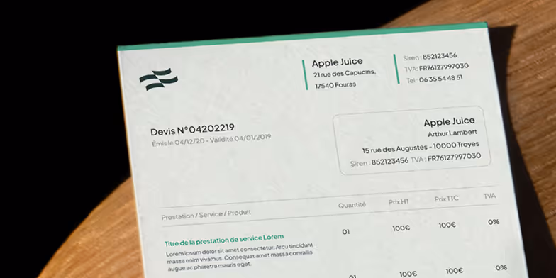 Exemple de devis rempli et commenté + modèle gratuit
